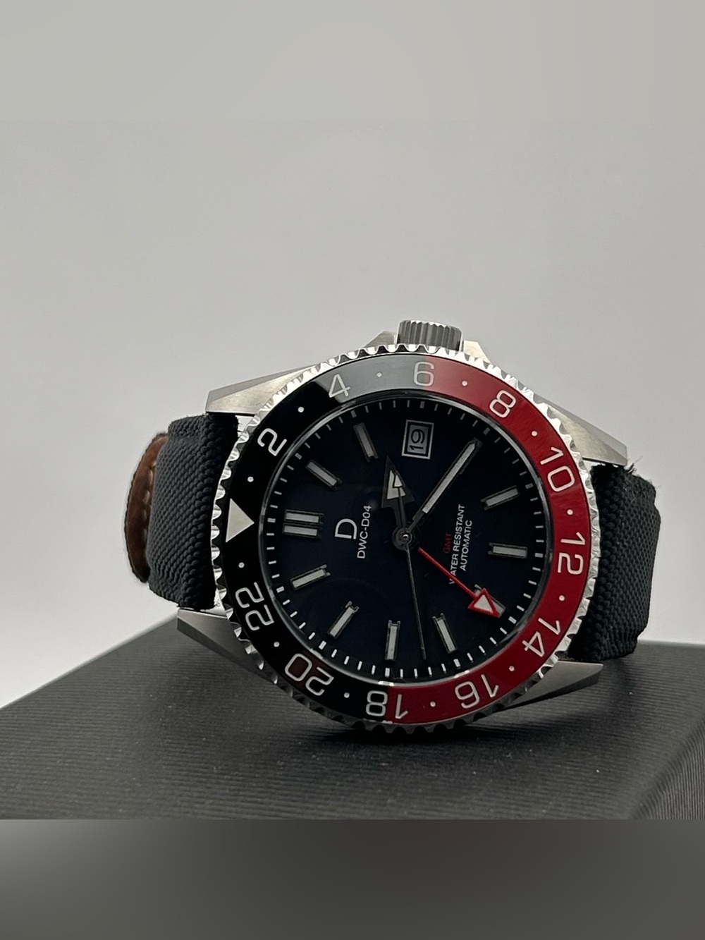 DIY Watch Club DWC-D04 Men’s Black Dial Coke Bezel Automatic 42mm Watch